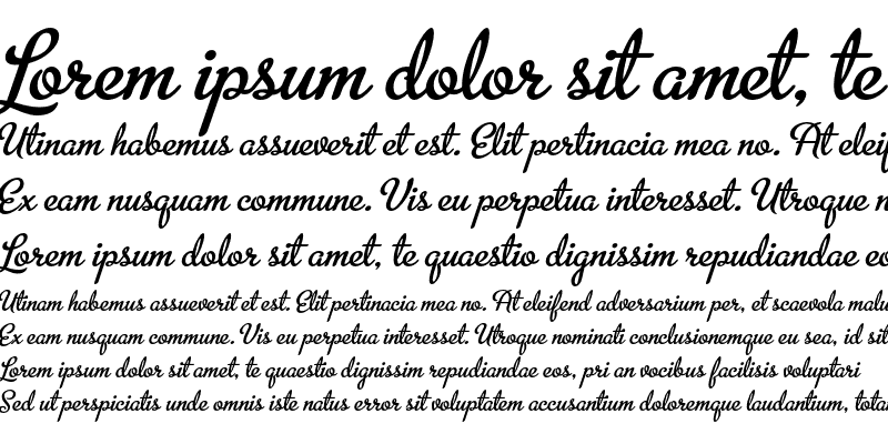 metroscript font preview - main display