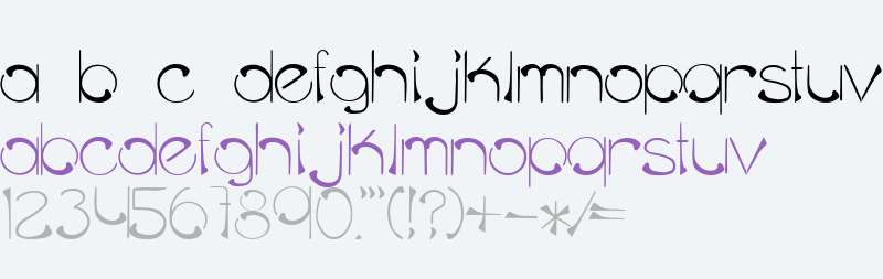 mielle-cf font preview - main display