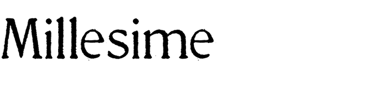 millesime font preview - main display
