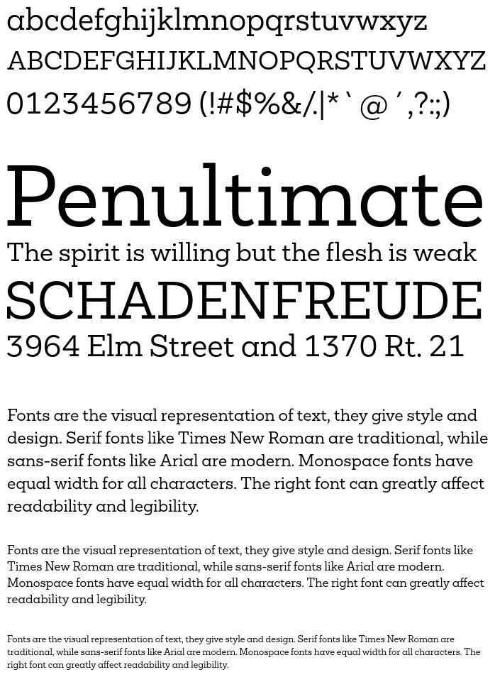 mokoko font preview - main display