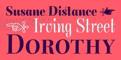 mon-nicolette font preview - main display