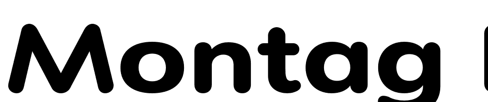 montag font preview - main display