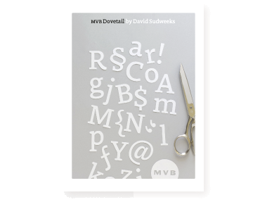 mvb-dovetail font preview - main display