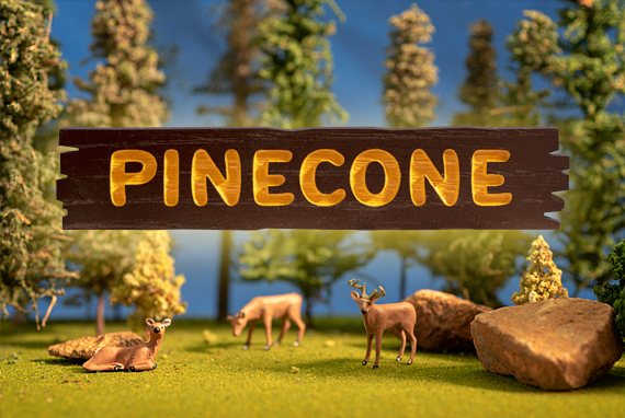 mvb-pinecone font preview - main display