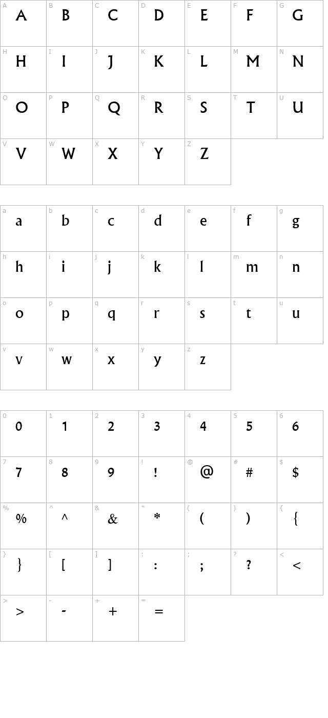 narkissim font preview - main display