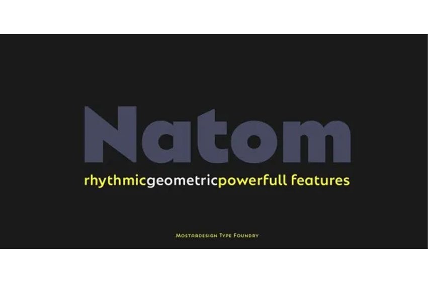 natom-pro font preview - main display