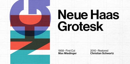 neue-haas-grotesk font preview - main display