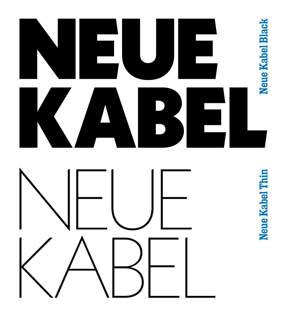 neue-kabel font preview - main display