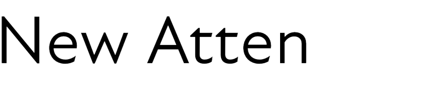 new-atten font preview - main display