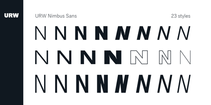 nimbus-sans font preview - main display