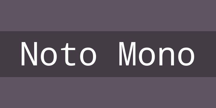 noto-mono preview 3