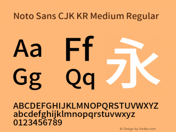 noto-sans-cjk-kr preview 3