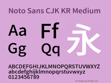 noto-sans-cjk-kr preview 1