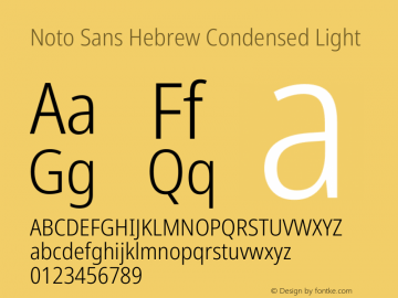 noto-sans-hebrew-condensed preview 2