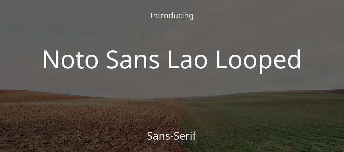 noto-sans-lao font preview - main display