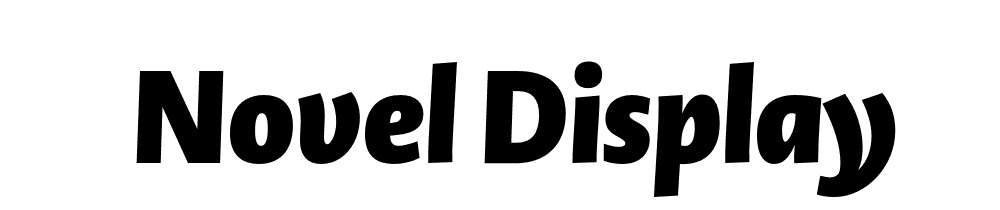 novel-display font preview - main display