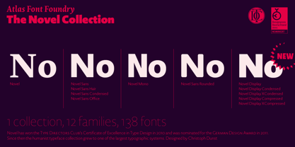 novel-sans-arabic font preview - main display