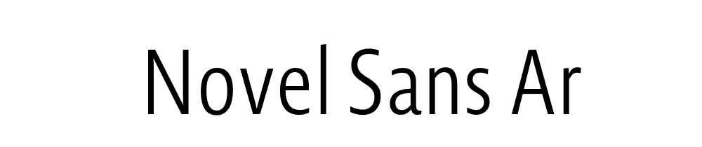 novel-sans-greek font preview - main display