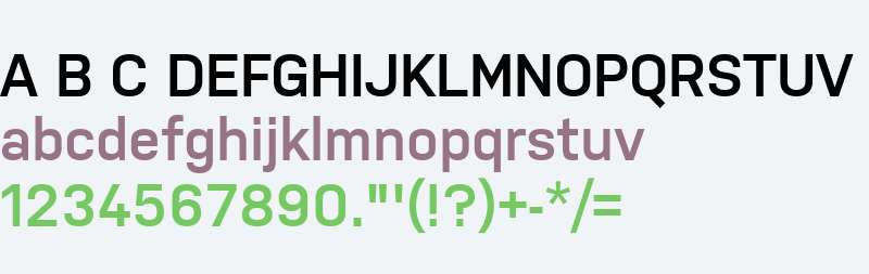 nudista font preview - main display