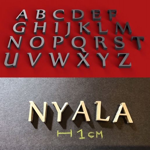 nyala font preview - main display