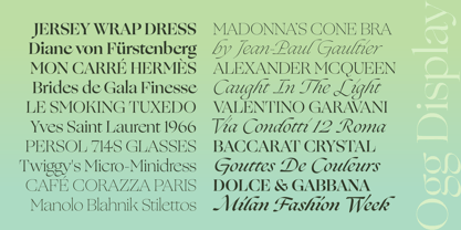 ogg-display font preview - main display