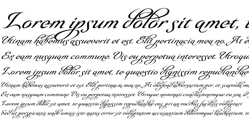 olidia font preview - main display