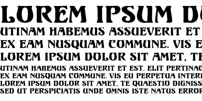 ortem-mn font preview - main display