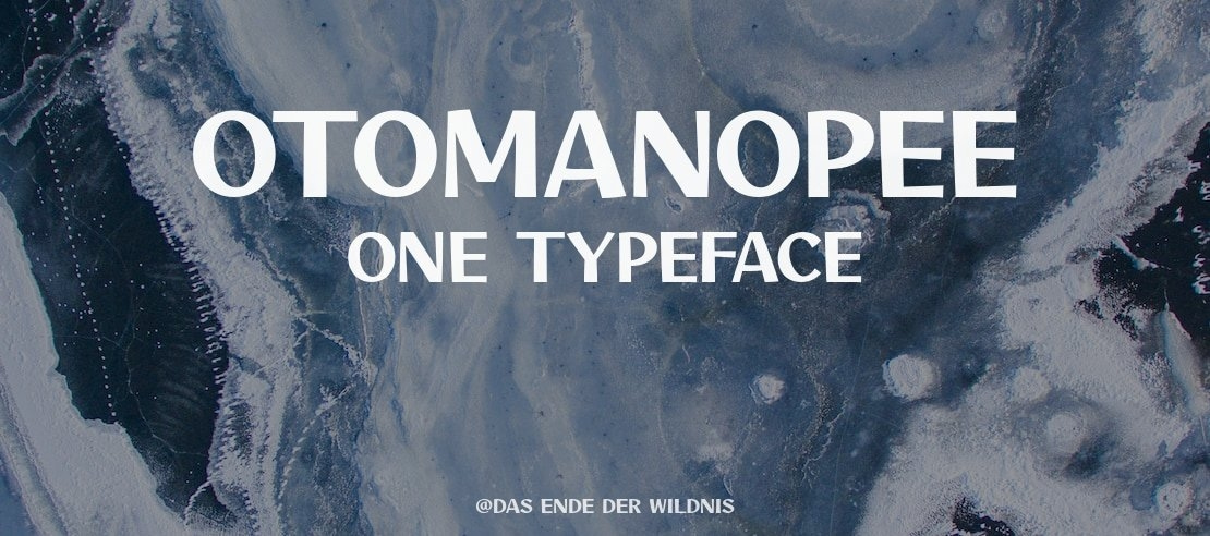 otomanopee-one font preview - main display