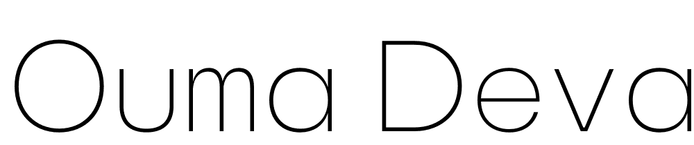 ouma-devanagari font preview - main display