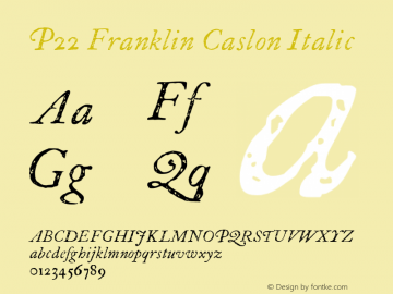 p22-franklin-caslon preview 1