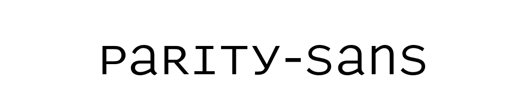 parity-sans preview 4