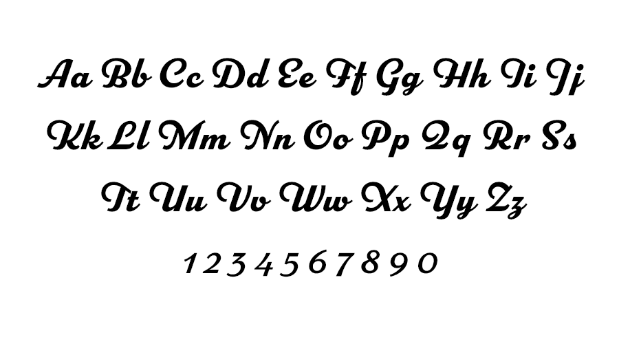 parkside font preview - main display