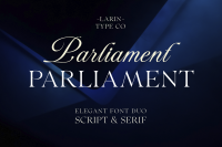 parliament font preview - main display