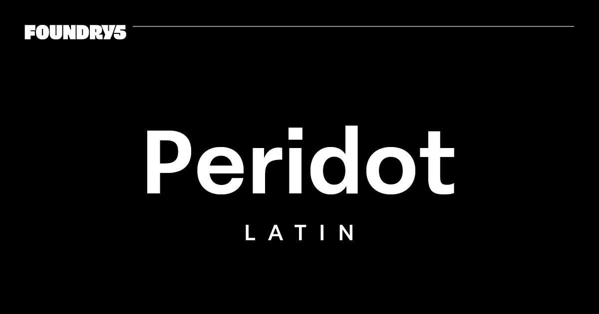 peridot-devanagari font preview - main display