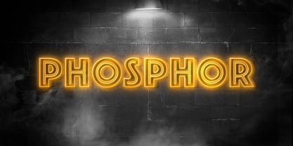 phosphor font preview - main display