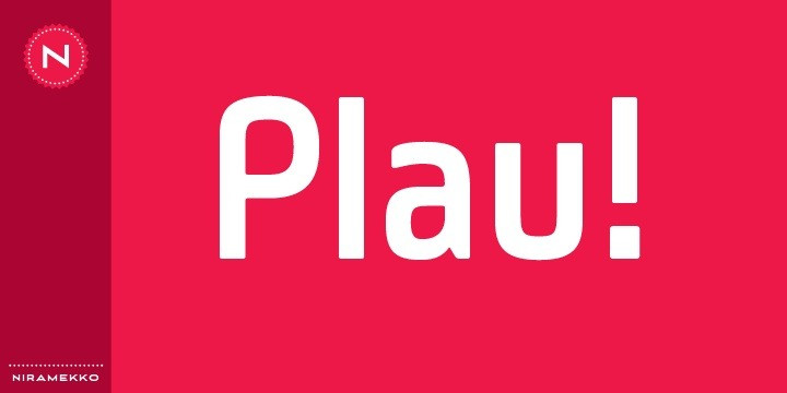 plau font preview - main display
