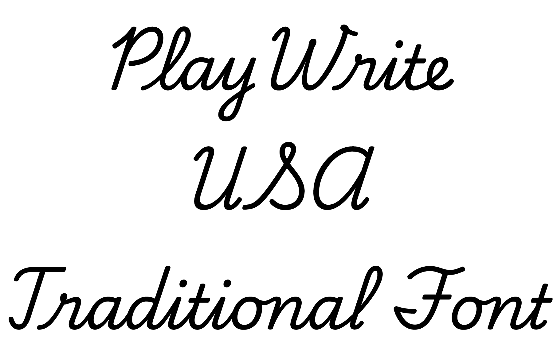 playwrite-cc-usa-traditional preview 5