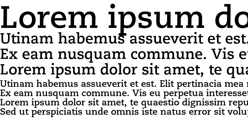 pmn-caecilia font preview - main display