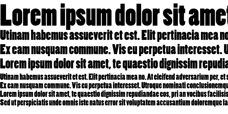 poplar font preview - main display