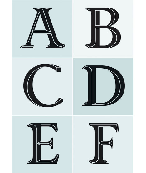 priori-acute font preview - main display