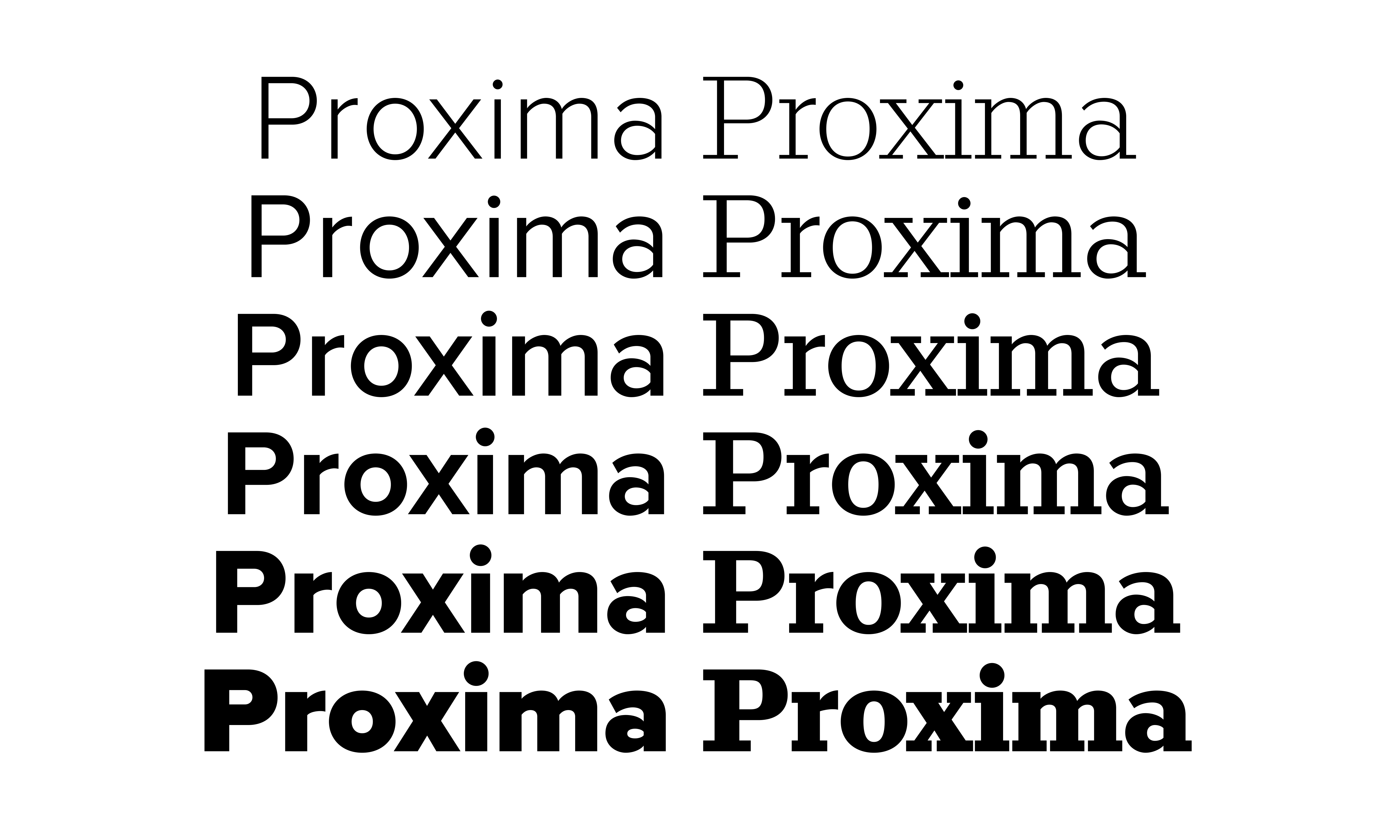 proxima-nova font preview - main display