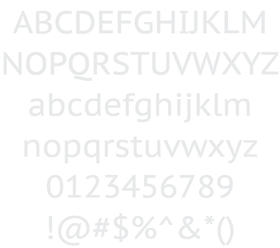pt-sans font preview - main display