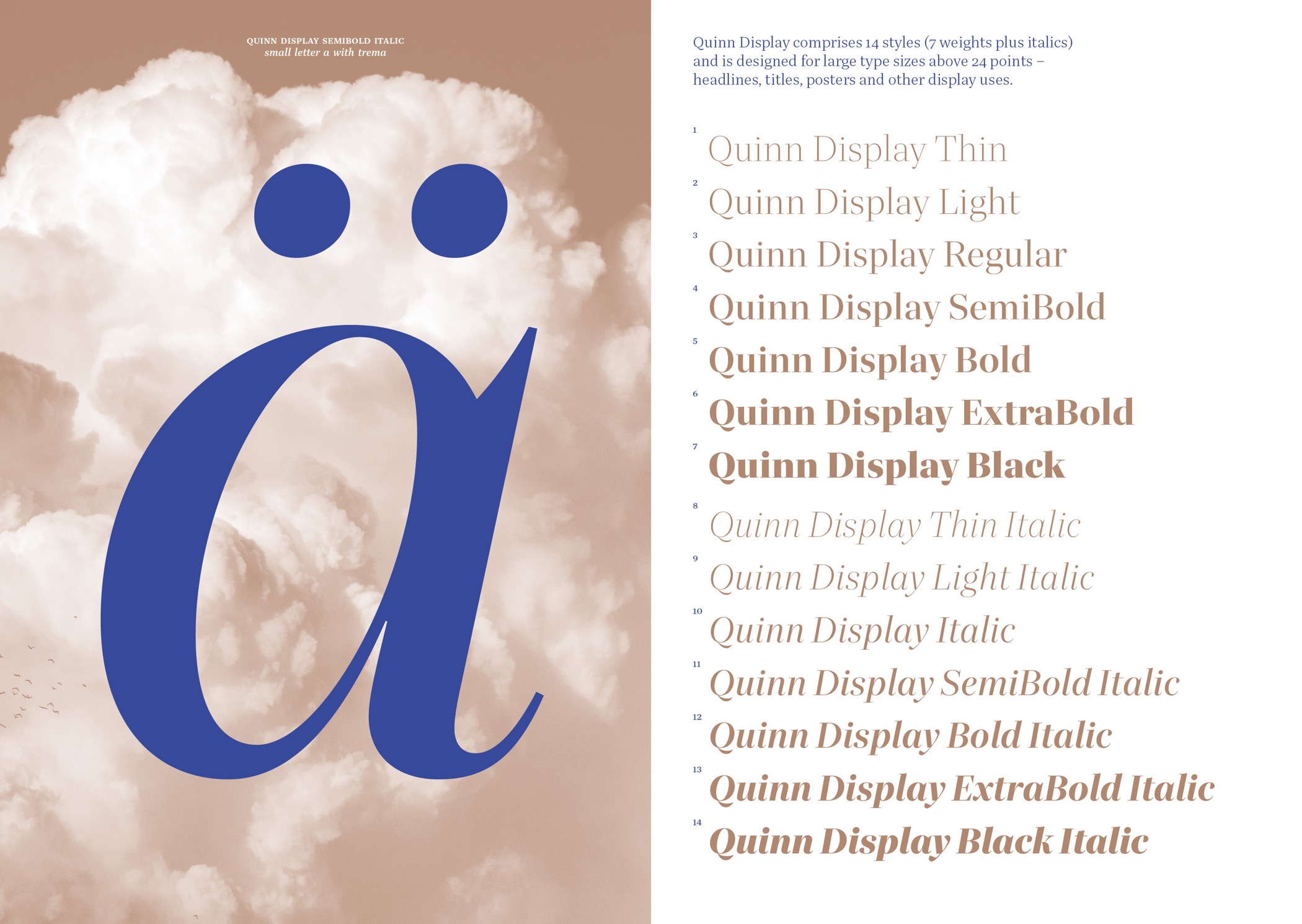 quinn-display font preview - main display
