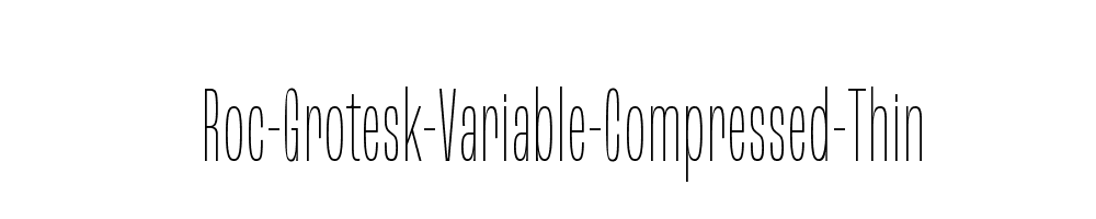 roc-grotesk-variable font preview - main display