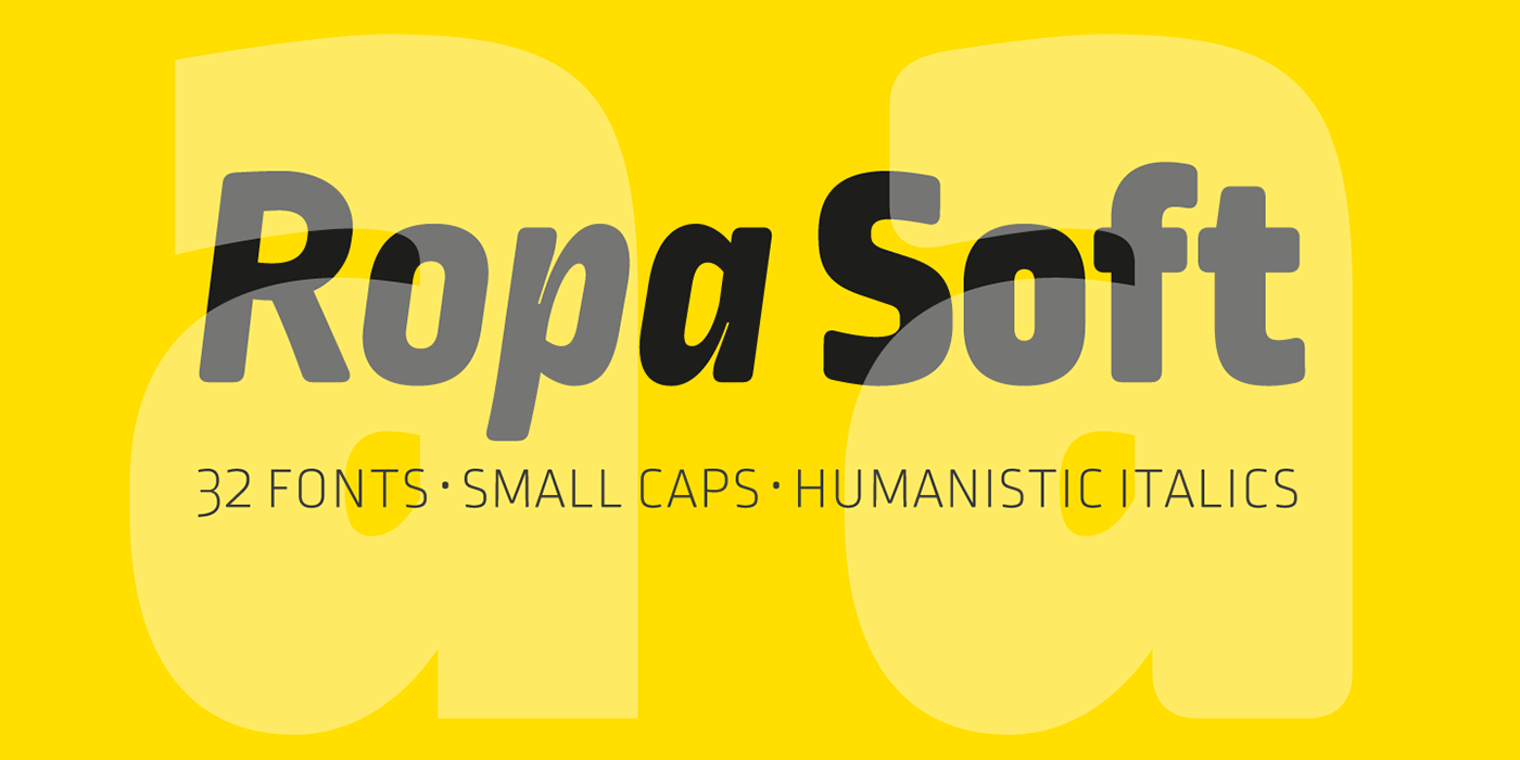 ropa-soft font preview - main display
