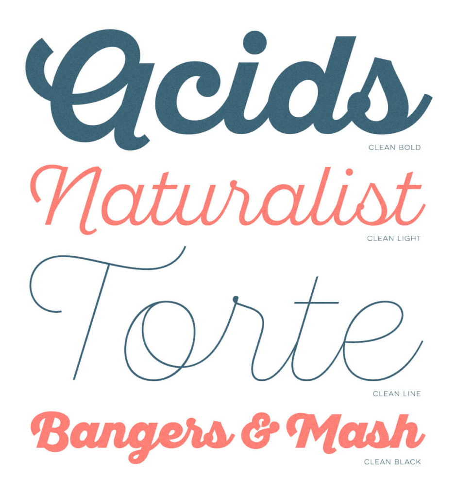 santelia-script font preview - main display