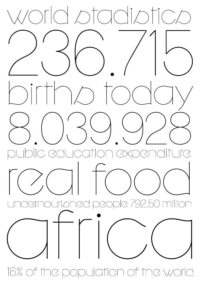 santino font preview - main display