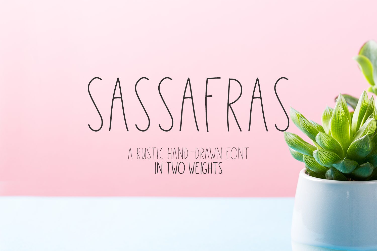 sassafras font preview - main display