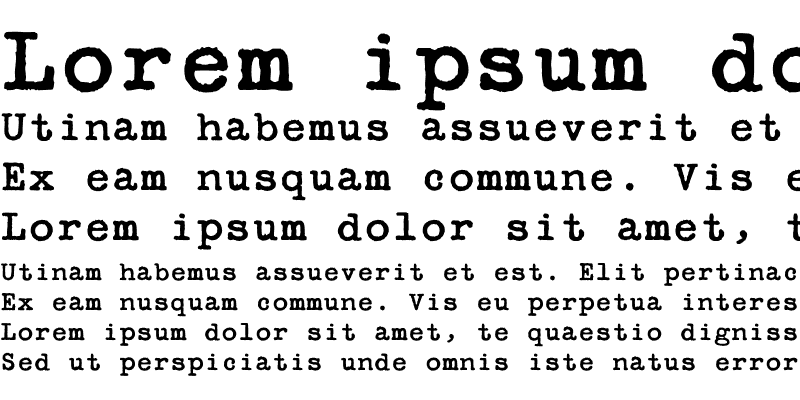 secret-service-typewriter font preview - main display