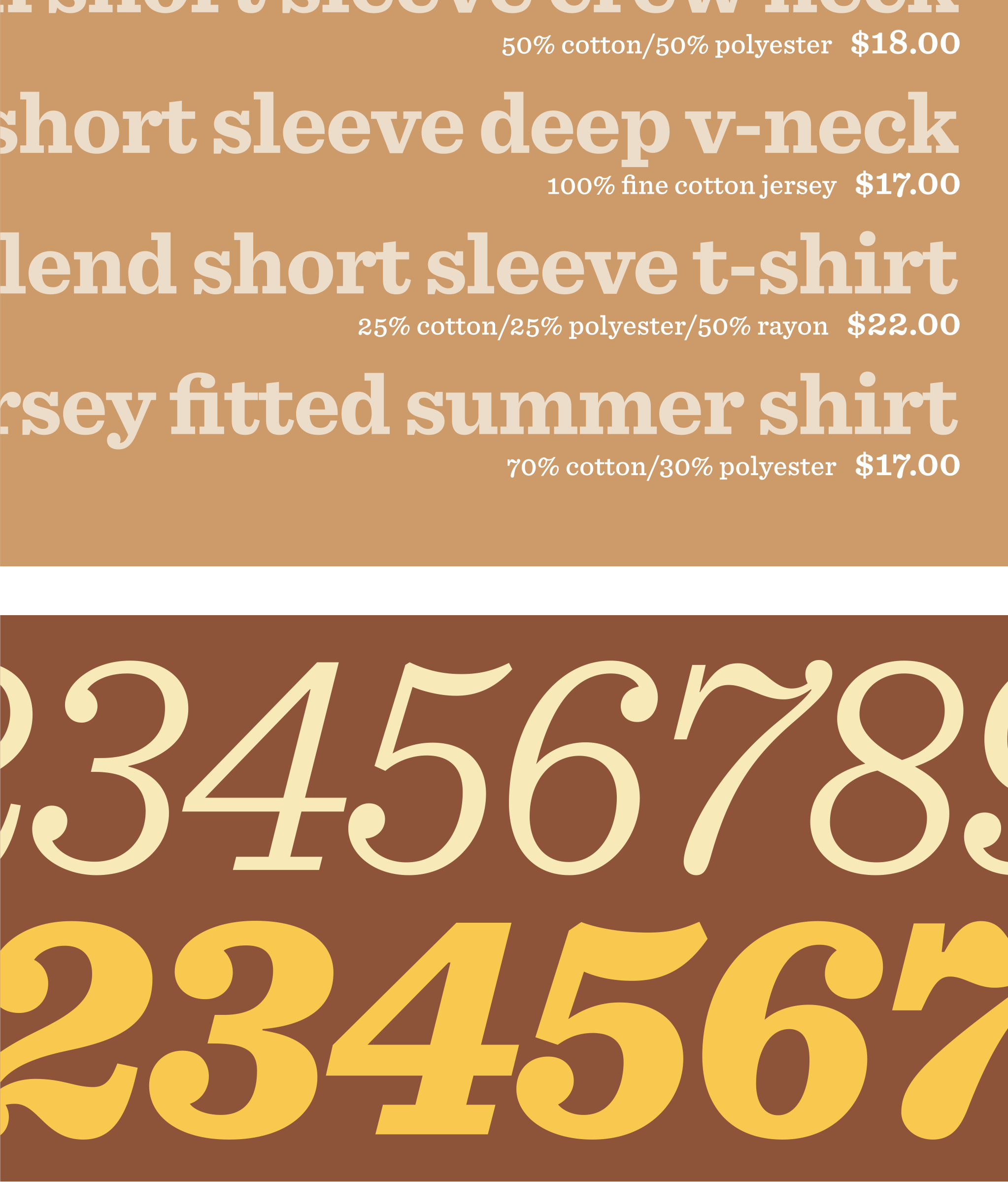 sentinel font preview - main display